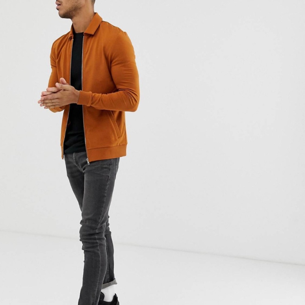 ASOS Zipper Jersey Jacket - Picture 8 of 10